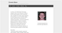 Desktop Screenshot of corwinolson.com